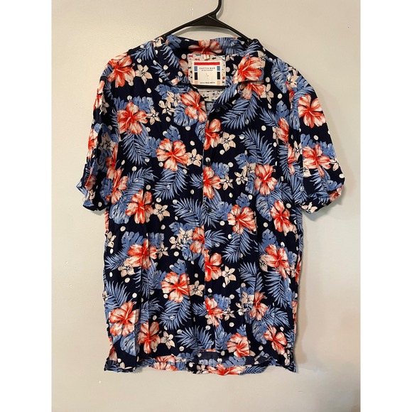 Cactus Man Other - Cactus Man Ricky Singh Mens XL Tropical Hibiscus Floral vacation Viscose Shirt